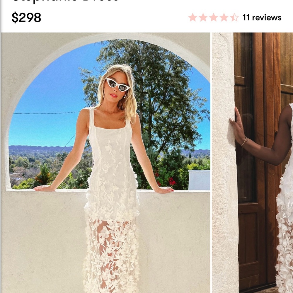 Show Me Your MuMu White Floral Maxi Dress